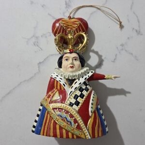 MacKenzie Childs Queen Of Hearts Christmas Ornament